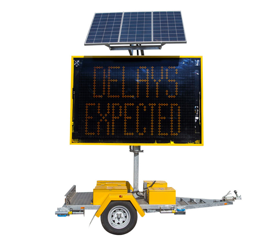 Amber Variable Message Board Hire